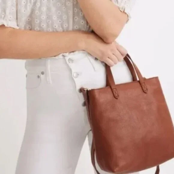 ✅ Madewell Zip-Top Crossbody, English Saddle - Picture 6 of 14